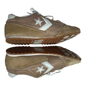 Converse Women's Tan and White Sneakers